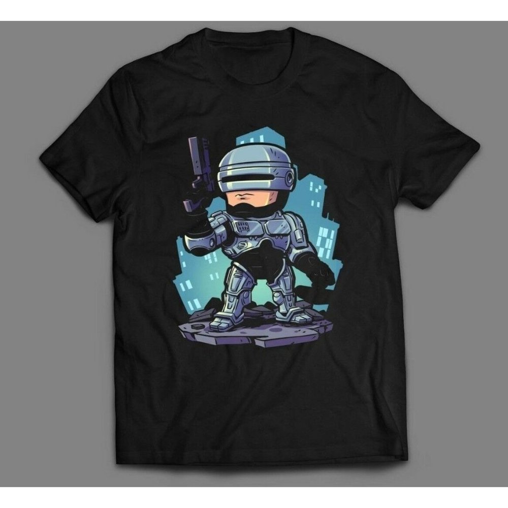 ROBOCOP MOVIE CARTOON ART OLDSKOOL QUALITY SHIRT